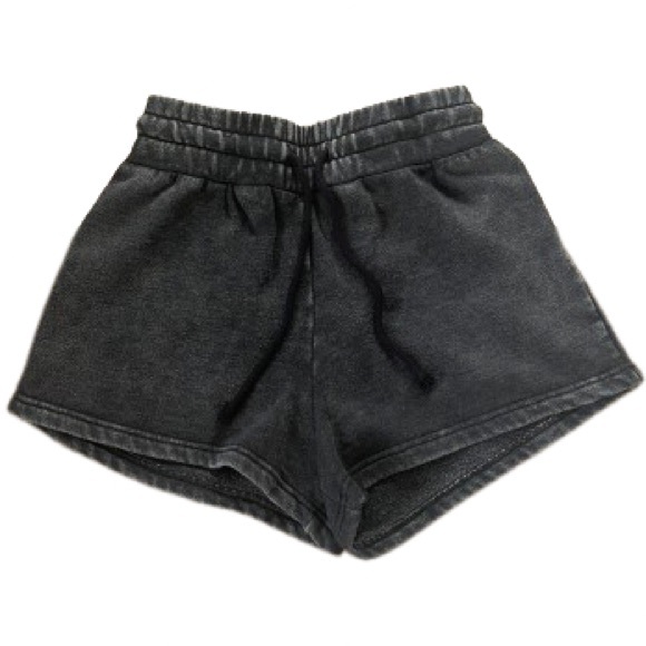 3/$10 Forever 21 Gray Black High Waisted Drawstring Shorts - Picture 2 of 7